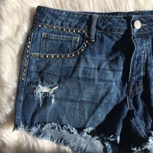 American Eagle Distressed Jean Shorts Size 14